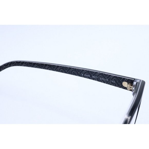 New Authentic Burberry B 2345 3977 Gunmetal Cat Eye Eyeglasses Clear Lenses 54mm - Picture 5 of 6